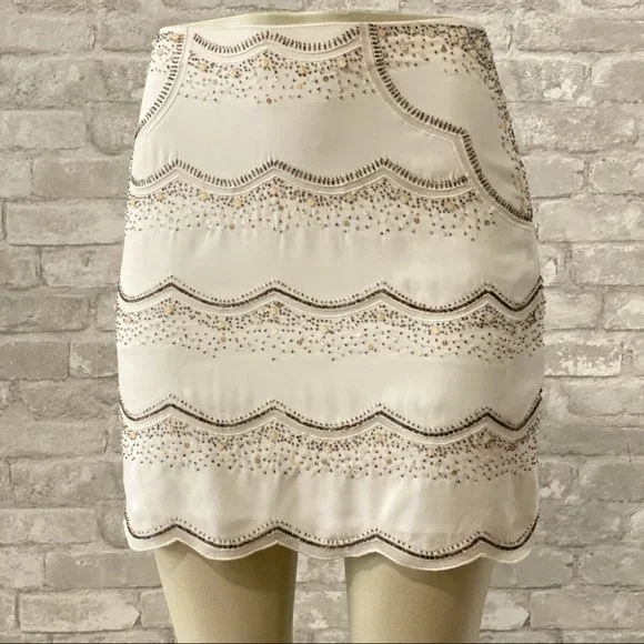 NWOT Club Monaco Embellished Mini Skirt - Picture 9 of 9